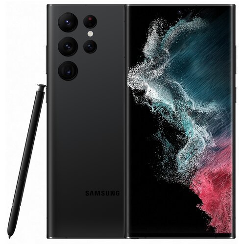 Смартфон Samsung Galaxy S22 Ultra 12/256 ГБ, Dual: nano SIM + eSIM, черный фантом