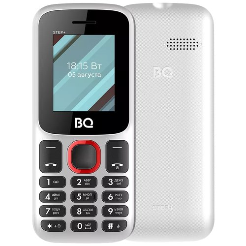 Телефон BQ 1848 Step+, 2 SIM, бело-красный