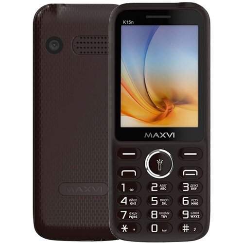 Телефон MAXVI K15n, 2 SIM, коричневый