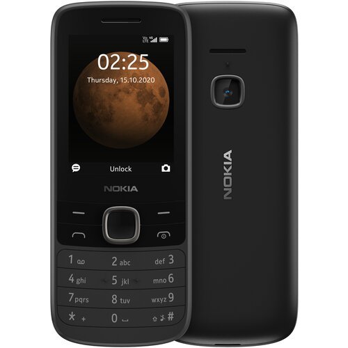Телефон Nokia 225 4G Dual Sim, Dual nano SIM, черный