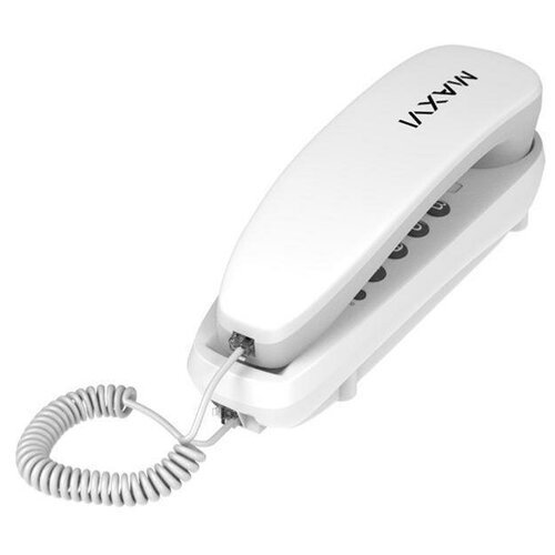 Телефон проводной Maxvi CS-01 Белый