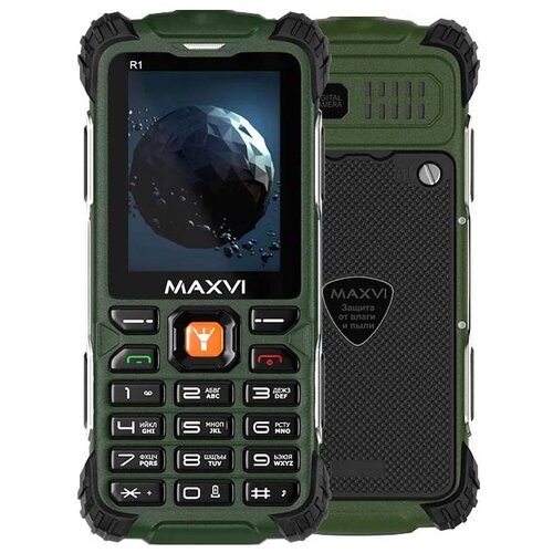 Телефон MAXVI R1, 2 SIM, зеленый