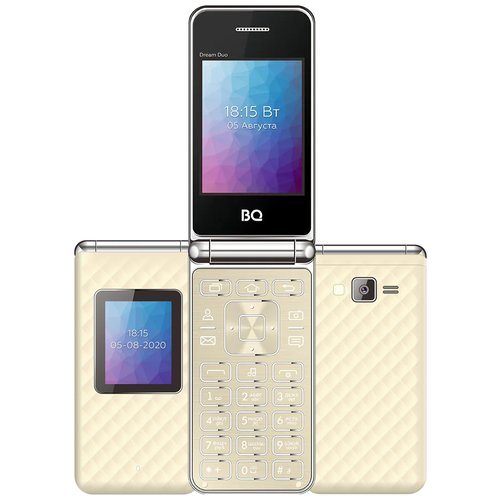 Телефон BQ 2446 Dream Duo, 2 SIM, золотой