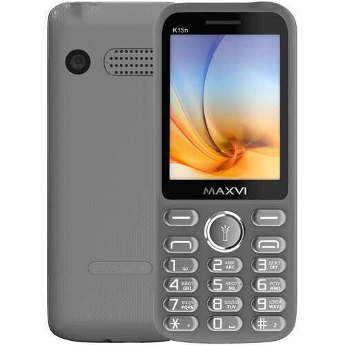 Телефон MAXVI K15n, 2 SIM, серый