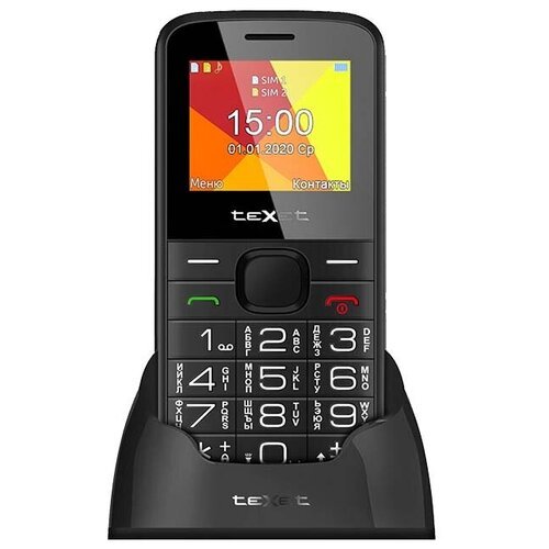 Телефон teXet TM-B201, 2 SIM, черный