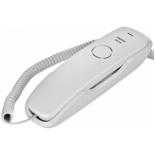 GIGASET Телефон Gigaset DA210, набор на трубке, быстрый набор 10 номеров, световая индикация звонка, белый, S30054S6527S302