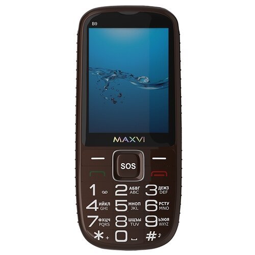 Телефон MAXVI B9, 2 SIM, коричневый