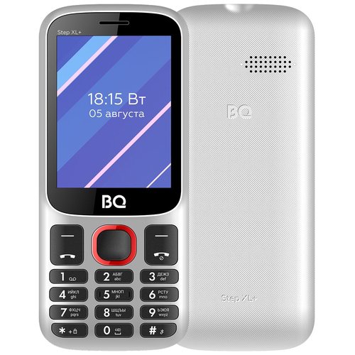 Телефон BQ 2820 Step XL+, 2 SIM, бело-красный