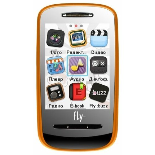 Телефон Fly E200, 2 SIM, оранжевый